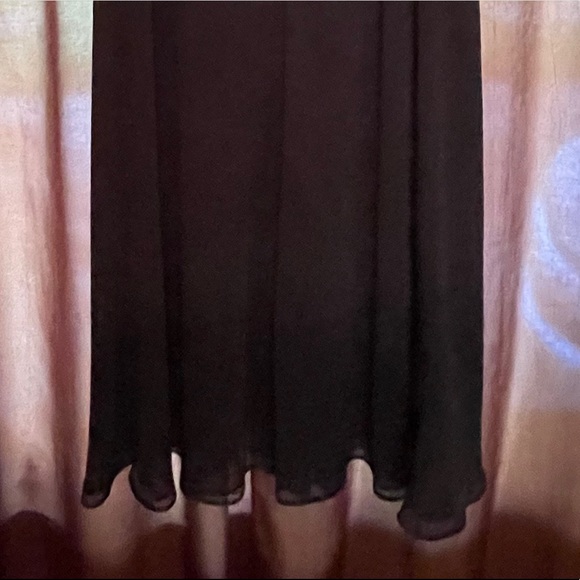 S.L. fashions chic draped black cocktail dress size 10 - Picture 7 of 9